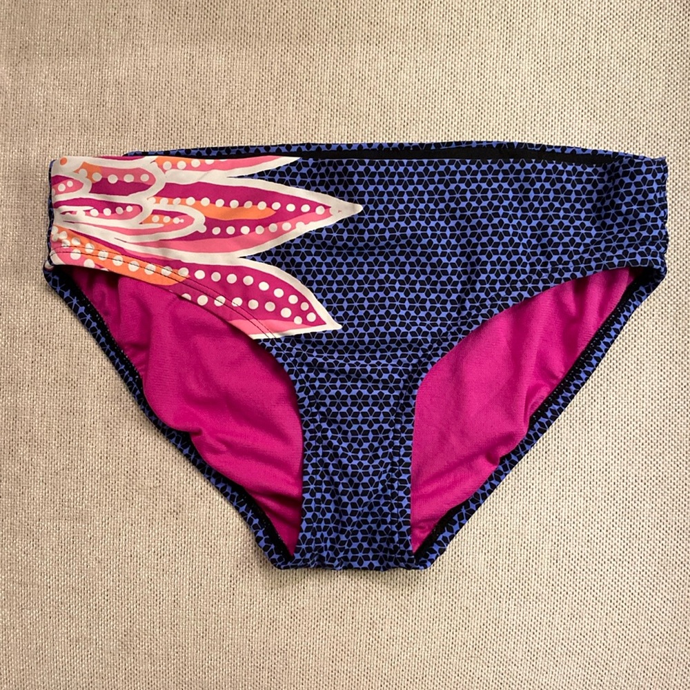 Title Nine Swim Bikini - navy/cornflower blue/magenta/white/peach color